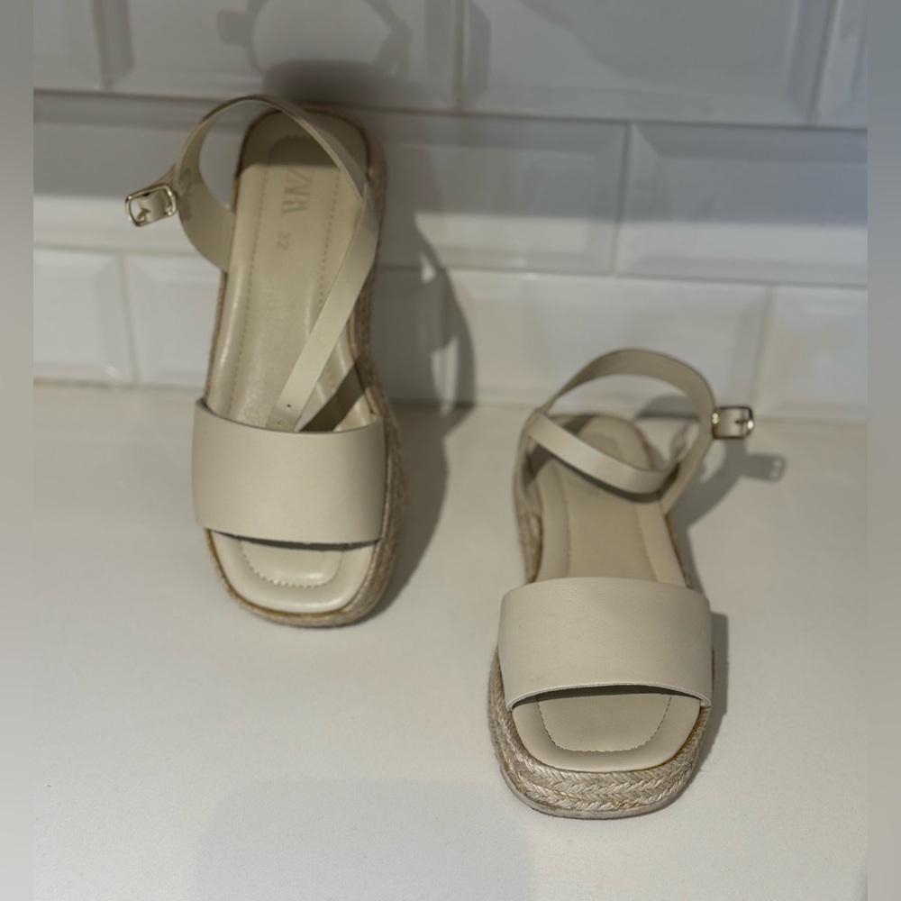 Zara Cream Espadrilles for Effortless Style